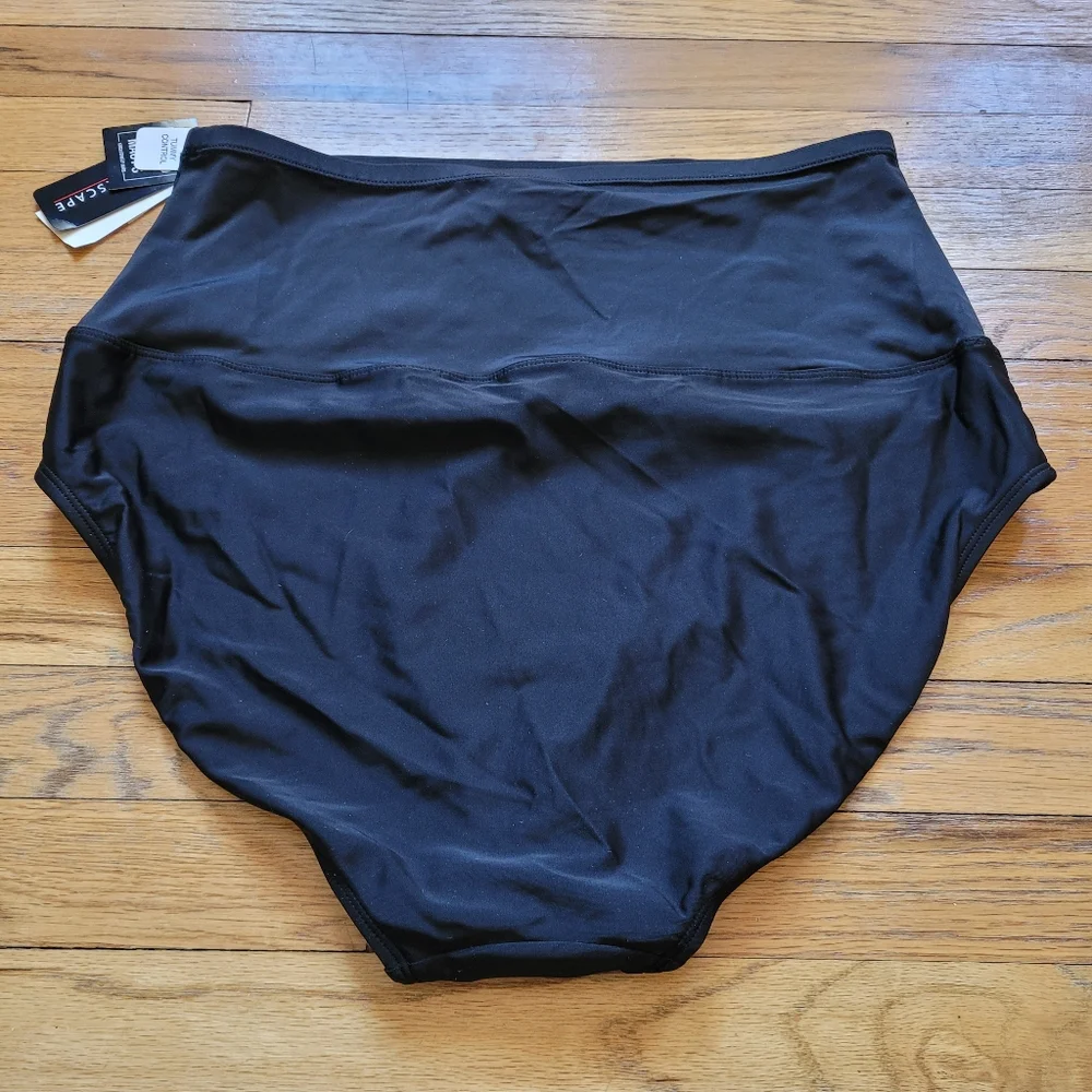 Island Escape High-Waist Tummy Control-Top Bikini Bottoms Sizes 6, 10, 12 - Picture 9 of 10